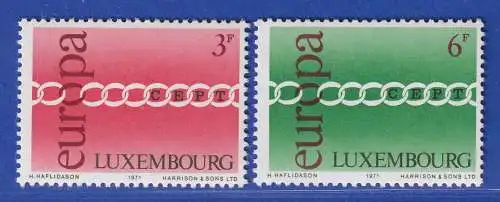 Luxemburg 1971 EUROPA Kette Mi.-Nr. 824-25 **/MNH