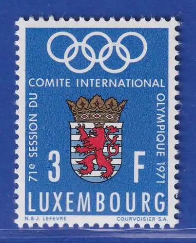 Luxemburg 1971 Sitzung Olympisches Komitee, Stadtwappen Mi.-Nr. 826 **/MNH