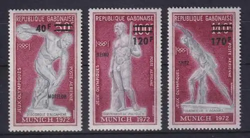 Gabun 1972 Olympiade in München Mi.-Nr. 489-491 postfrisch **