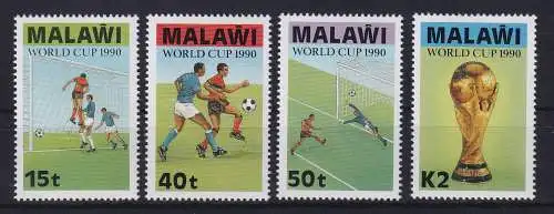 Malawi 1990 Fußball-WM  Mi.-Nr. 549-552 postfrisch **