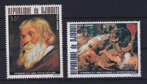 Djibouti 1978 Rubens Gemälde Mi.-Nr. 216-217 postfrisch **