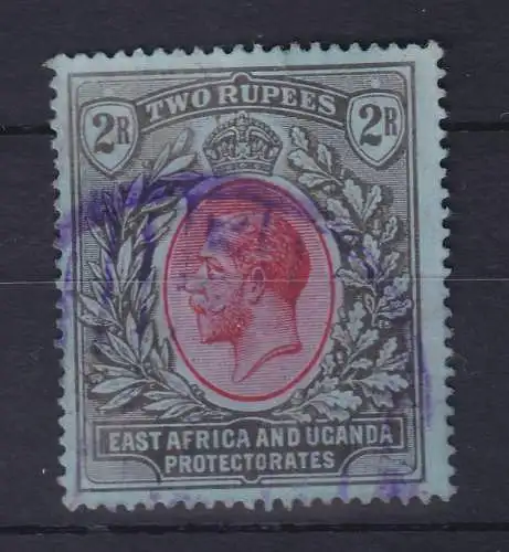 Britisch-Ostafrika und Uganda 1912 König Georg V. Mi.-Nr. 52 gestempelt