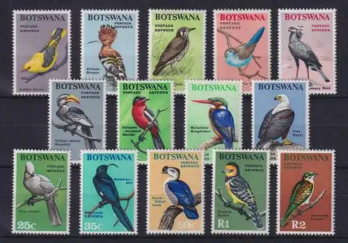 Botswana 1967 Vögel  Mi.-Nr. 19-32 Satz kpl. postfrisch **