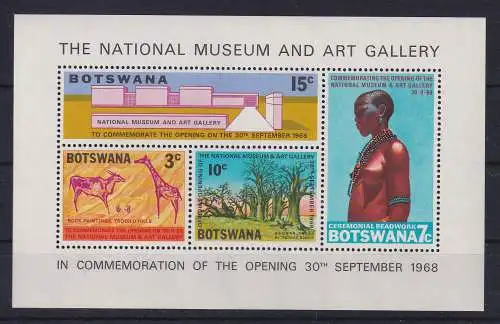 Botswana 1968 Nationales Kunst-Museum Mi.-Nr. Block 1 postfrisch **