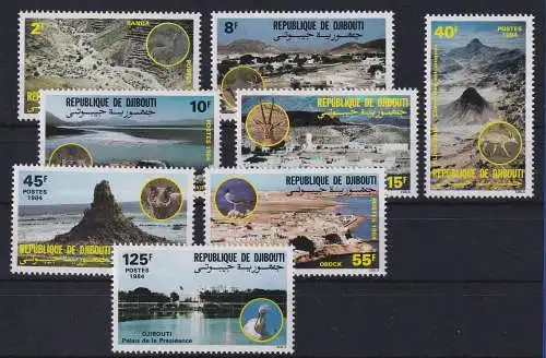 Djibouti 1984 Landschaften und Tiere Mi.-Nr. 401-408 postfrisch **