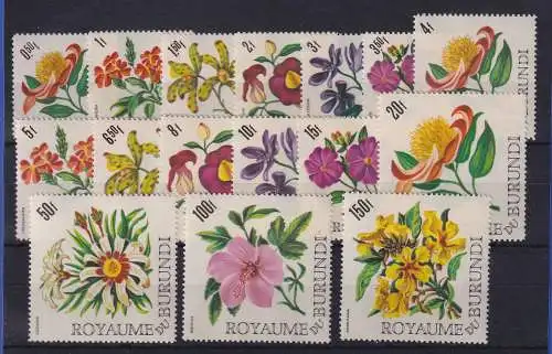 Burundi 1966 Blumen Blüten Mi.-Nr. 217-232 A postfrisch **