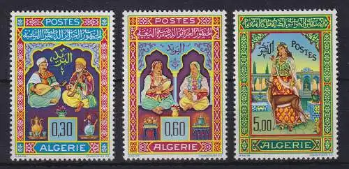 Algerien 1965 Miniaturen Mi.-Nr. 441-443 postfrisch ** / MNH