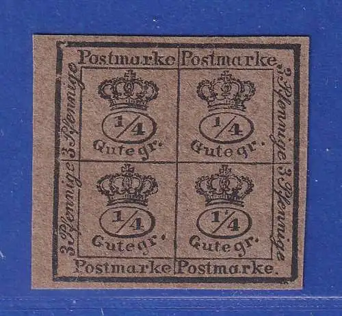 Braunschweig 1857 Vier Kronen 4/4 Ggr Mi.-Nr. 9a ungebraucht *