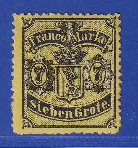 Bremen 1867 Wappen 7 Groschen Mi.-Nr. 13 ungebraucht *