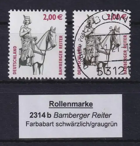 Bundesrepublik 2003 Bamberger Reiter 2,00€ Farbvariante Mi.-Nr. 2314b ** / O