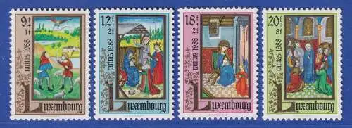 Luxemburg 1988 Caritas Miniaturen Mi.-Nr.1210-13 **/MNH