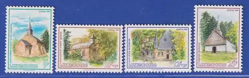 Luxemburg 1989 Caritas Restaurierte Kapellen Mi.-Nr. 1232-35 Satz kpl. **/MNH