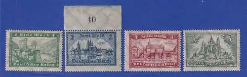 Dt. Reich 1924 Bauwerke Mi.-Nr. 364-367 Satz kpl. ungebraucht *