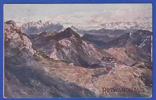 Dt. Reich 1908 AK Rotwandhaus O Posthilfsstelle Rothwandhaus und O SCHLIERSEE