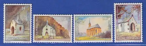 Luxemburg 1991 Caritas Restaurierte Kapellen Mi.-Nr. 1284-87 Satz kpl. **/MNH