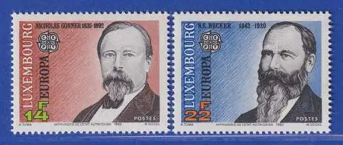 Luxemburg 1992 Nicholas Gonner und Nicholas Edward Becker Mi.-Nr. 1293-94 **/MNH