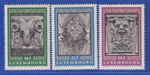 Luxemburg 1992 Architektur Maskaronen Mi.-Nr. 1299-301 **/MNH