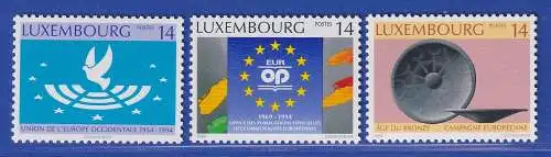 Luxemburg 1994 Jahresereignisse verschiedener Anlässe Mi.-Nr.1346-48 **/MNH