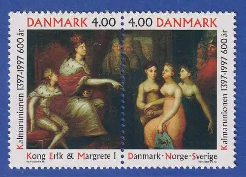 Dänemark 1997 Mi.-Nr. 1153-1154  600 Jahre Gründung der Kalmarer Union **/MNH