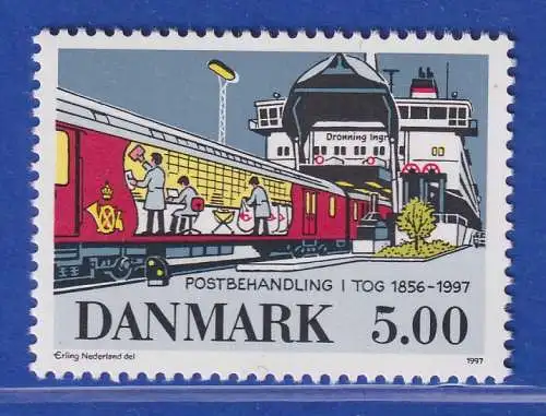 Dänemark 1997 Mi.-Nr. 1157  Einstellung des Eisenbahn-Postdienstes **/MNH