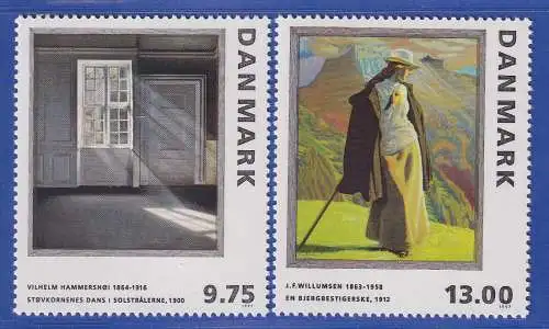 Dänemark 1997 Mi.-Nr. 1164-1165  Gemälde Hammershoi / Willumsen  **/MNH