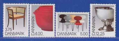 Dänemark 1997 Mi.-Nr. 1166-1169  Design Stühle und Schüsseln  **/MNH