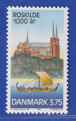 Dänemark 1998 Mi.-Nr. 1174  1000 Jahre Stadt Roskilde, Dom, Schiff  **/MNH