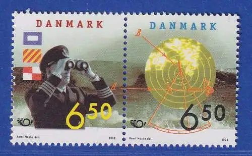 Dänemark 1998 Mi.-Nr. 1186-1187  NORDEN: Seefahrt  **/MNH