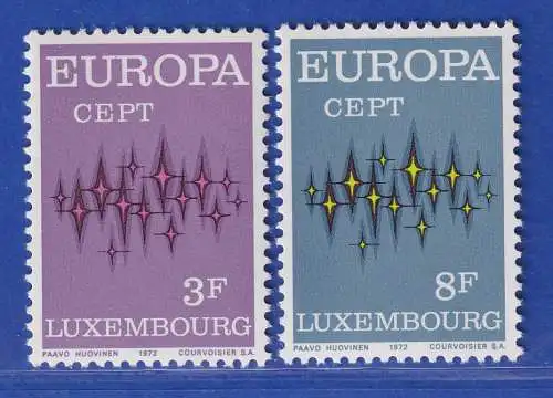 Luxemburg 1972 EUROPA Sterne Mi.-Nr. 846-47 **/MNH