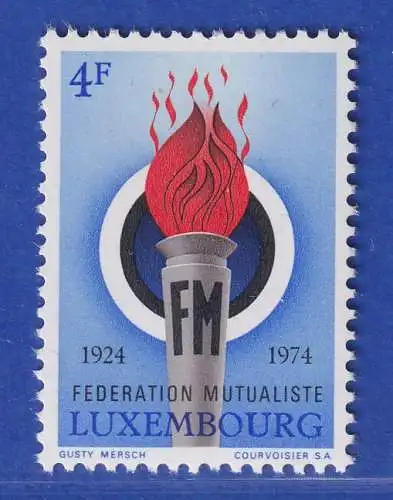 Luxemburg 1974 50 Jahre Versicherungsgenossenschaft Mi.-Nr. 877 **/MNH