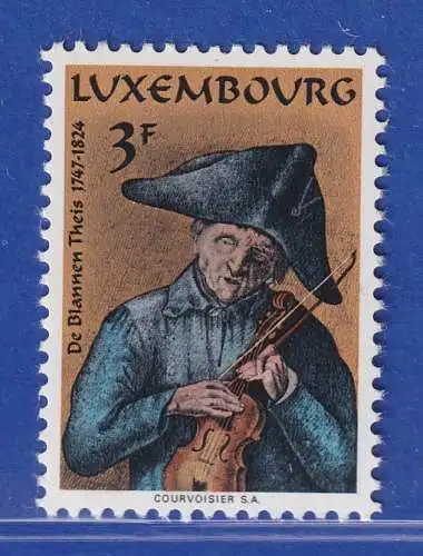 Luxemburg 1974 Matthias Schou, genannt de blannen Theis Mi.-Nr. 886 **/MNH