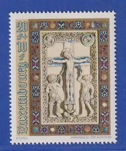 Luxemburg 1974 Christus der Gekreuzigte Elfenbeinskulptur Mi.-Nr. 898 **/MNH