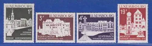 Luxemburg 1975 Europäisches Denkmalschutzjahr Mi.-Nr. 900-03 Satz kpl. **/MNH