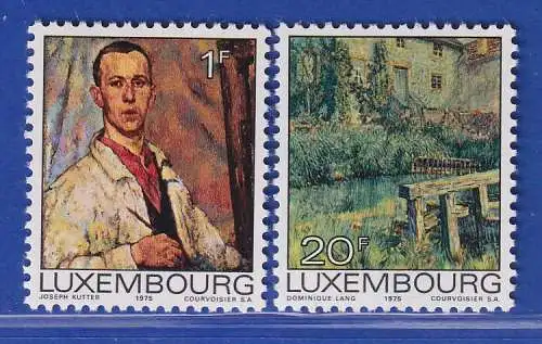 Luxemburg 1975 Kultur Gemälde Mi.-Nr. 906-07 **/MNH