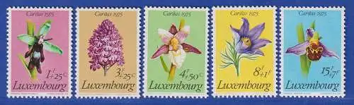 Luxemburg 1975 Caritas Geschützte Pflanzen Mi.-Nr. 914-18 Satz kpl. **/MNH