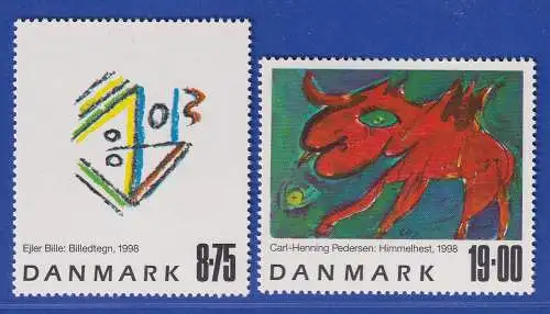 Dänemark 1998 Mi.-Nr. 1191-1194  Zeitgenössische Kunst  **/MNH