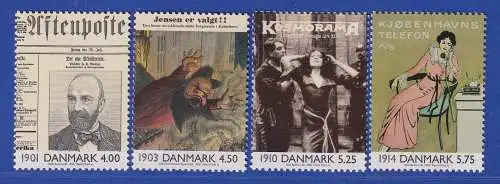 Dänemark 2000 Mi.-Nr. 1234-1237 Ereignisse des 20. Jahrhunderts I  **/MNH