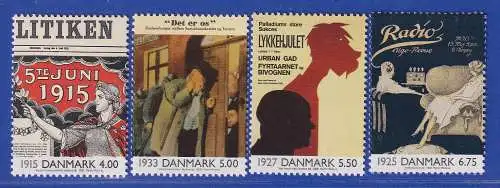 Dänemark 2000 Mi.-Nr. 1248-1251  Ereignisse des 20. Jahunderts II  **/MNH