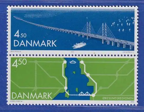 Dänemark 2000 Mi.-Nr. 1253-1254  Fährverbindung nach Schweden, Öresund  **/MNH