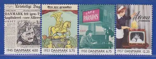 Dänemark 2000 Mi.-Nr. 1255-1258  Ereignisse des 20. Jahrhunderts III  **/MNH