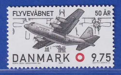 Dänemark 2000 Mi.-Nr. 1259  50 Jahre Luftwaffe Lockheed C-130 **/MNH