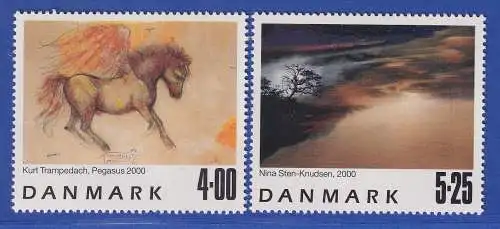 Dänemark 2000 Mi.-Nr. 1261-1262  Zeitgenössische Kunst **/MNH