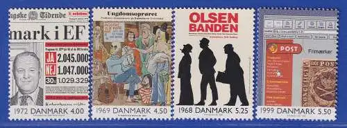 Dänemark 2000 Mi.-Nr. 1263-1266  Ereignisse des 20. Jahrhunderts IV  **/MNH