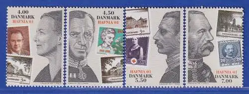 Dänemark 2001 Mi.-Nr. 1287-1290  Internat. Briefmarkenausstellung **/MNH