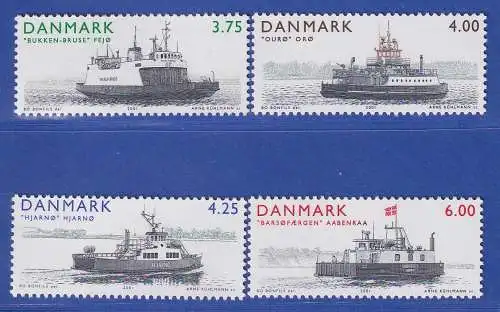 Dänemark 2001 Mi.-Nr. 1291-1294  Schiffe: Inselfähren **/MNH