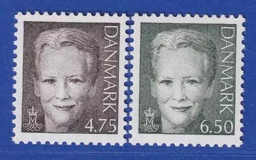 Dänemark 2002 Mi.-Nr. 1296-1297 Freimarken: Königin Margrethe II. **/MNH