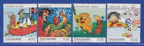 Dänemark 2002 Mi.-Nr. 1299-1302  Comics, Zeichentrickfilme  **/MNH