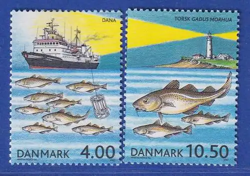 Dänemark 2002 Mi.-Nr. 1316-1317  100 J. Internat. Rat für Meeresforschung **/MNH