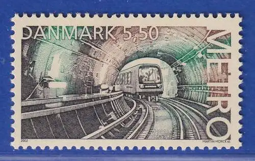 Dänemark 2002 Mi.-Nr. 1320  Eröffnung der Metro in Kopenhagen **/MNH