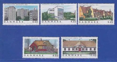 Dänemark 2003 Mi.-Nr. 1343-1347  Wohngebäude **/MNH